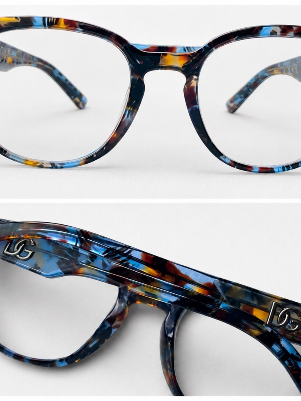 Dolce & Gabbana Tortoiseshell Havana frames - Blue, Brown & Yellow Accents
